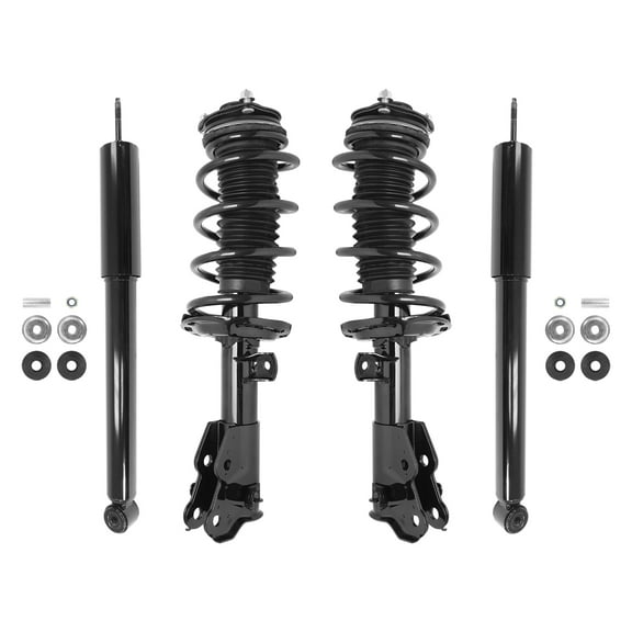 Unity Automotive Front & Rear Complete Strut Assembly Shock Kit Fits 2012-2015 Honda Civic , 4-11323-253080-001