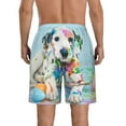 thumbnail image 3 of KLL A Funny Little Dalmatian Puppy Men's Casual Summer Beach Shorts Hawaiian Shorts with Pockets-3X-Large, 3 of 5