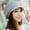5828, variant on Women Winter Warm Knit Hat Slouchy Beanie Cap with Visor, Flat Brim Shape Faux Rabbit Fur Fashion Women Hat for Cold Weather