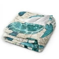 thumbnail image 2 of Sea Turtle Blanket Ocean Super Soft Fleece Throw Blanket Cozy Warm Blanket for Couch Bed Sofa 50" x 40", 2 of 6