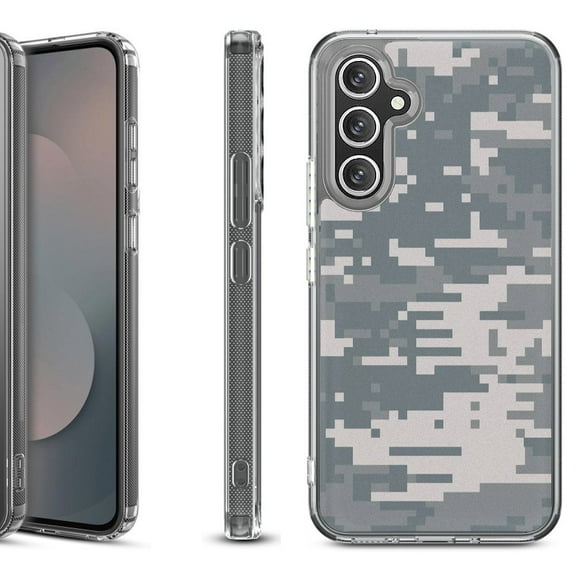 Shockproof Protective Phone Case Cover for Samsung Galaxy S25 FE, by OneToughShield - Digital Camo