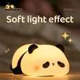 thumbnail image 2 of A Panda Night Light, LED Squishy Novelty Animal Night Lamp, 3 Level Dimmable Nightlight (Panda), 2 of 6