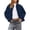 Navy, variant on Kukoosong Women's Sherpa Jacket, Fashion Cropped Casual Fleece Jacket, Long Sleeve Zipper Turn Down Collar Winter Warm Coat with Pockets