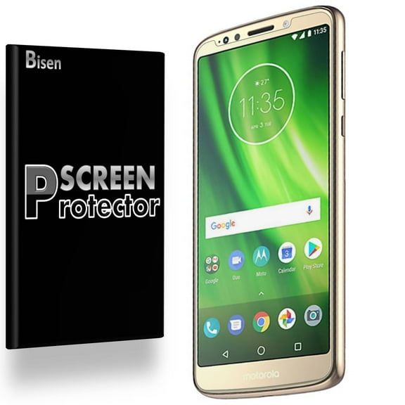 Motorola Moto G6 Forge / Motorola Moto G6 Play [4-Pack BISEN] Ultra Clear Screen Protector, Anti-Scratch, Anti-Shock
