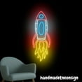 thumbnail image 5 of Handmadetneonsign Rocket Neon Sign, Spaceship Led Light, Christmas Decor, Best Gifts, Kids Room Light 69358, 5 of 5