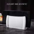 thumbnail image 2 of CRYSTALIA Napkin Holder, Elegant White Ceramic Tissue Dispenser for Home Picnic Indoor Outdoor, Decorative Paper Napkin Holder for Kitchen Dining Table & Cocktail Napkins, Rustic Modern Shaped Design, 2 of 8