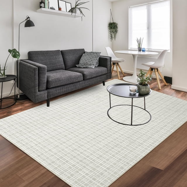 Runner Rug Modern Geometric Area Rug Wasahble Runner Rug Kitchen Runner Rug with Non-Slip Backing Stain Resistant Indoor Carpet for Hallway Laundry