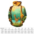thumbnail image 2 of Cartoon Giraffe Forest 3D Print Hoodie Men Women Autumn Thin Pullover Sweatshirt Vintage Streetwear Tops, 2 of 6