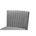 thumbnail image 6 of Baxton Studio Alvis Mid-Century Modern Grey Velvet Upholstered and Walnut Brown Finished Wood Dining Chair, 6 of 7
