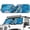 Aesthetic Floral Sea Turtle, variant on Chririnla Pink Leopard Print Windshield Sunshade Front Window Sun Shade Foldable Sun Visor for Rubicon Sahara TJ JK JKU 2 Door & 4 Door,Auto Sunshade Heat and UV Rays Blocker