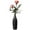 Black, variant on Modern Decorative Ceramic Table Vase Ripped Design Bottle Shape Flower Holder