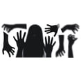 thumbnail image 1 of Etiqueta de la pared de Halloween PVC Scary figura femenina ventana puerta calcomanía decoración autoadhesiva para fiesta Methold HA007975-00, 1 of 6