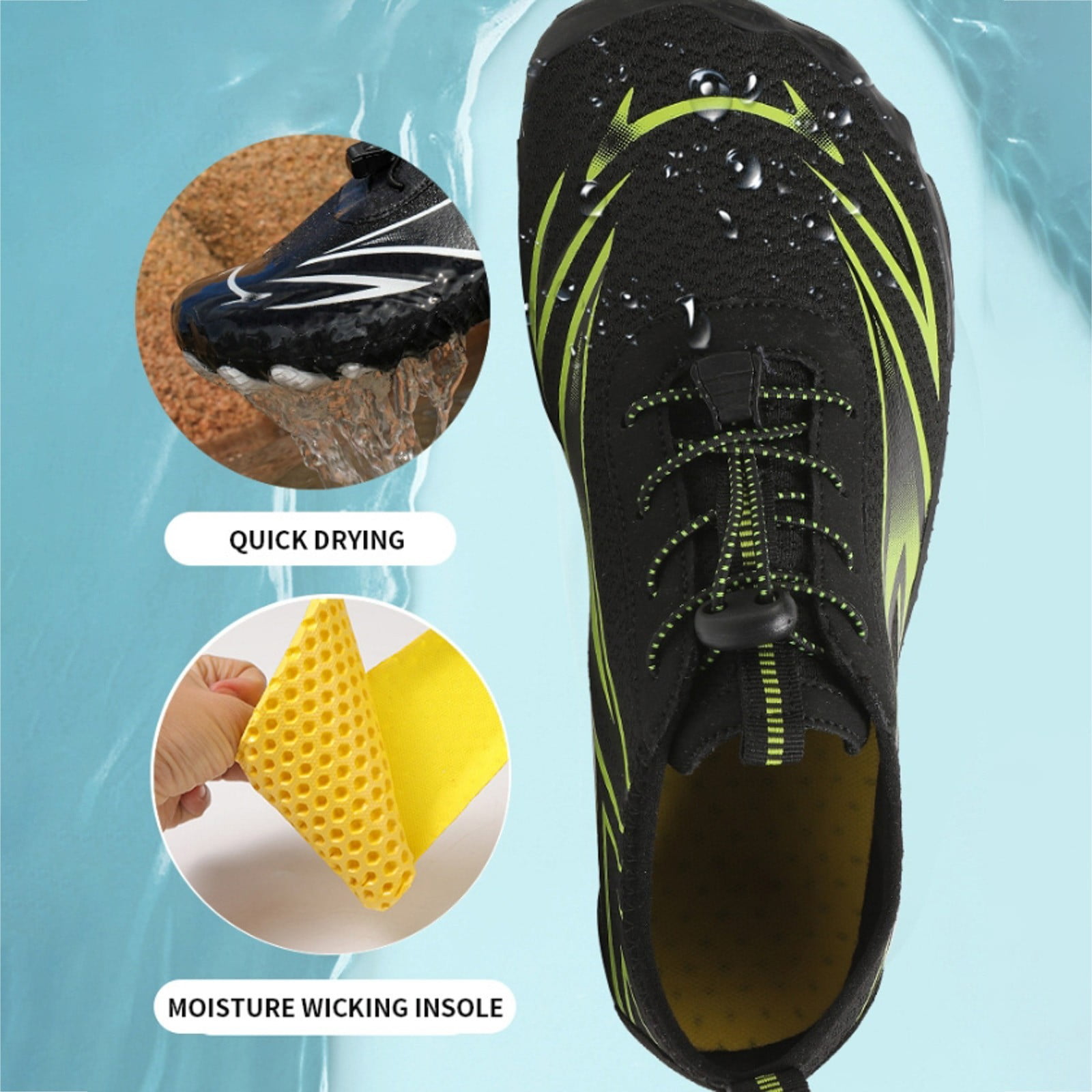 Water Shoes for Women Men Quick Dry Wide Toe Athletic Hiking Outdoor Sports Barefoot Shoes for Kayaking