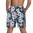 thumbnail image 4 of Daiia Flowers Mens Swim Trunks Swim Shorts Quick Dry Swim Shorts with Mesh Lining Pockets-Small, 4 of 9
