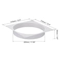 thumbnail image 2 of Unique Bargains 12Inch Duct Connector Flange ABS Plastic Air Outlet Inlet Hose Pipe Adaptor for Ventilation System, 2 of 4