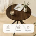thumbnail image 3 of Small Round Dining Table for 2-4 People, 31.7" Modern Round Kitchen Table, Space-Saving Table for Living Dining Room, Coffee ,Apartment, 3 of 8