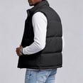 thumbnail image 6 of Men’s Puffer Vest Stand Collar Sleeveless Padded Zip Up Jacket Lightweight Warm Vest with Pockets, 6 of 9