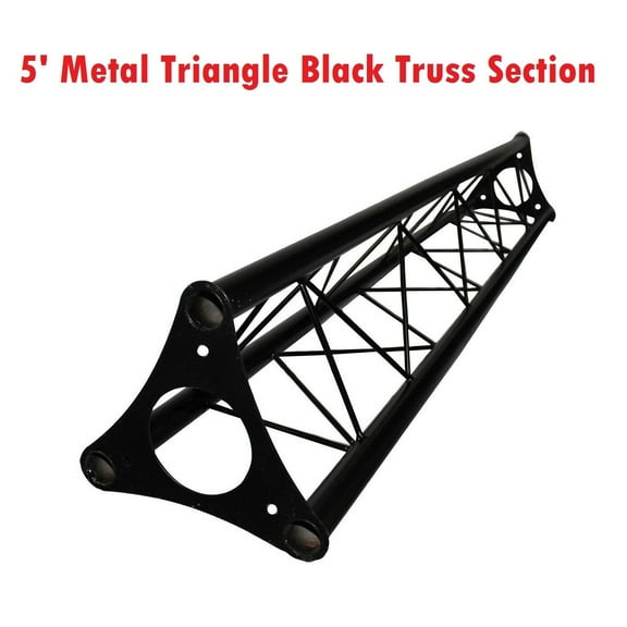 5ft Lighting Triangle Bolted Truss 5' span Stand Universal DJ Metal 10" Diameter