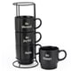 thumbnail image 1 of Juego de tazas de café Signature Housewares, apilables, 15 oz x 4, 1 of 5