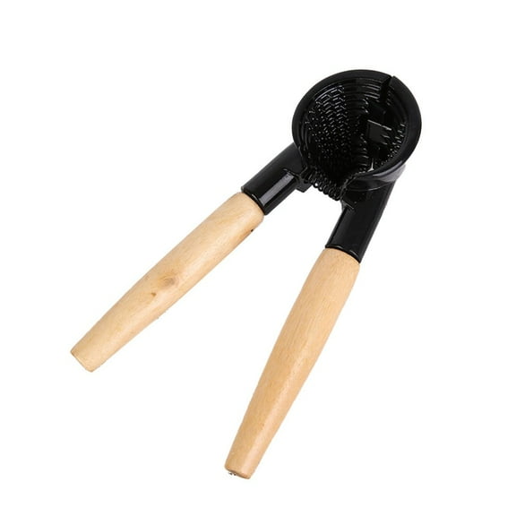 Nutcracker,nut tongs with non-slip wooden handle,aluminium nut opener for almond