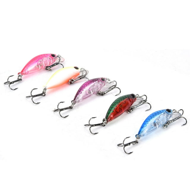 Accesorio para aparejos de pesca, 5 piezas ABS Mini Minnow Señuelos de pesca duros Señuelos de pesca Diseño fácil de usar