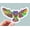 3pcs, variant on Owl Rainbow Colors Nature Sticker
