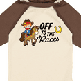 thumbnail image 4 of Inktastic Off To The Races with Cowboy on Horse Boys Long Sleeve Baby Bodysuit, 4 of 5