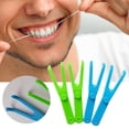thumbnail image 3 of Interdental Cleaner Portable User-friendly Effective Y Type Gentle Health Care Tool Plastic Dental Floss Replacement Rack for Household, 3 of 8