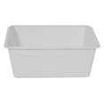 White Plastic Book Storage Bin by Organize Books for Classroom