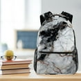 thumbnail image 5 of Lightweight Backpack Marble Texture School Bag Travel Laptop Daypack for Men Women Casual Rucksack, 5 of 6