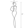 thumbnail image 2 of Americanflat Woman Metal Line Art Wall Decor Sculpture Accents for Bedroom - Modern Wall Decor with Real Metal Abstract Wall Art - Single Line Minimalist Decor Sturdy Iron Hanging Decor, 2 of 5