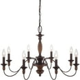 thumbnail image 6 of Traditional Eight Light Chandelier in Tuscan Brown Finish Bailey Street Home 71-Bel-1047103, 6 of 10