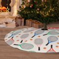 thumbnail image 6 of Yiaed Cute Tennis Racket Print Christmas Tree Skirt , Tree SkirtsTree Mat for Christmas Winter Holiday Indoor Decorations-36", 6 of 7
