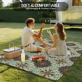 thumbnail image 4 of Mediterranean Outdoor Rug 5x8 Ft - Reversible Patio Rug Outdoor Camping Rugs, Vintage Morocco Abstract Pattern Brown Green Indoor Outdoor Area Rugs, Non-Slip Outdoor Carpet Runner for Deck/Porch, 4 of 8