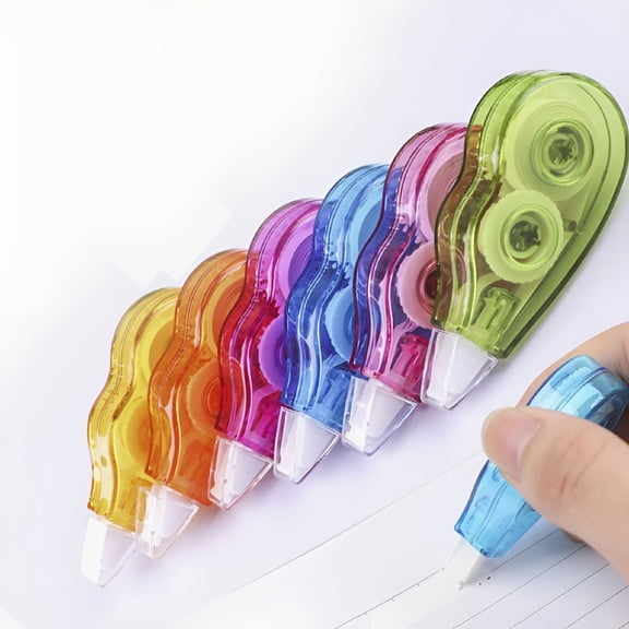 CCOCC Correction Tape,6 Pack White Out Correction Tape Dispenser,Easy to Use Applicator for Instant Corrections,Study Supplies and Office Products