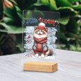 thumbnail image 2 of Hello Winter Ragdoll Smiling in Red Scarf Hat Welcome Christmas Acrylic Plaque Sign Ashwood Base Cat Lover Kitten Owner Gifts Idea Home Desk Decor - 00017, 2 of 5