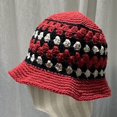 thumbnail image 2 of CoCopeaunts Bucket Hats Hand-Woven Color-Blocking Girl Fisherman Hat Women Autumn Winter Outdoor Knitted Dome Outdoor Warm, 2 of 8