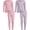 Medium Pink/Lavender, variant on Sweet & Sassy Girls’ Thermal Underwear Set – 2 Piece Waffle Knit Top and Long Johns (2T-16)