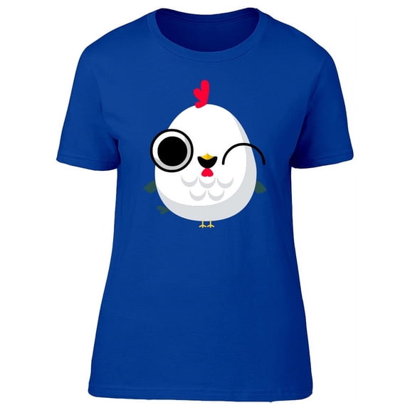Cartoon Of A Winking Chicken  T-Shirt Women -Image by Shutterstock, Female XX-Large