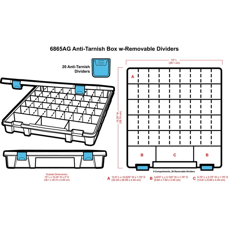 ArtBin Tarnish Inhibitor Super Satchel 15x15 inches Plastic Craft