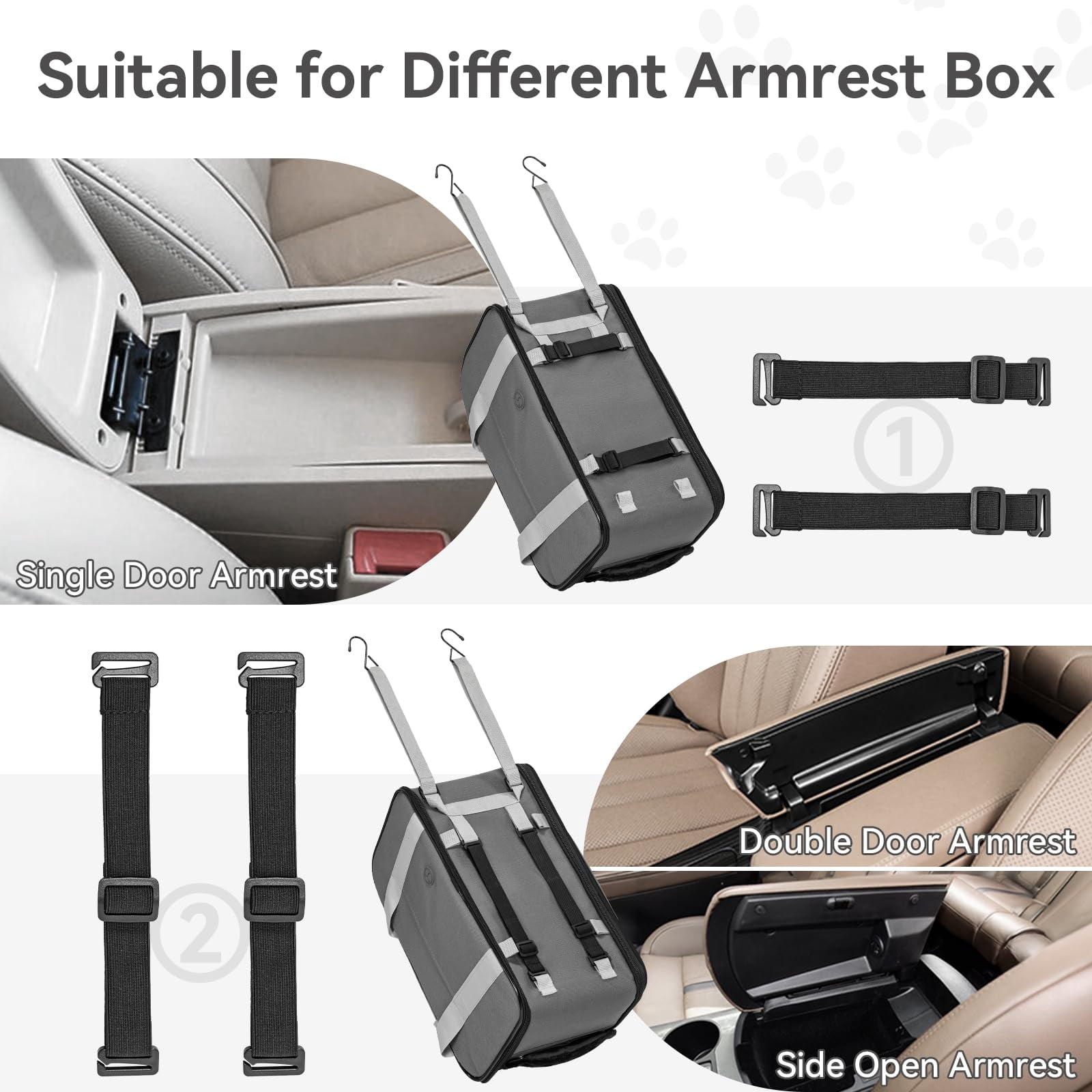 Multipurpose Center Console Dog Car Seat  Airline Approved Carrier With Safety Tether And Pockets Portable Cat Seats For Small Dogs Cats Up To 9 Lbs (deep Grey)