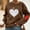 Brown, variant on SYMOID Womens Loose Sequin Heart Crewneck Sweatshirt - 100% Polyester Pullover with Red Heart Elbow Patches, Dark Gray, Sizes S-XXL,Size S