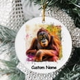 thumbnail image 2 of Personalized Orangutan Ornament, Custom Ornament for Animal Lover, Ideal Gift for Men, Women, Best Friend, Gift for Christmas, Birthday, Father's Day, Mother's day, 2 of 5