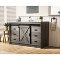 thumbnail image 3 of Elegant Kitchen and Bath Austin 54 inch Single Bathroom Vanity in Rustic Grey, 3 of 10