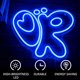 thumbnail image 5 of Letreros de neón OK Snail para decoración de pared, bonitos letreros de neón LED con alimentación USB, luz de neón azul para bodas, fiestas de cumpleaños, habitaciones de niños, tiendas de mascotas,, 5 of 7