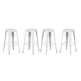 thumbnail image 3 of White Tolix Stool, solid metal frame, Counter 26"H, Stool Chair Ideal for Kitchen Island Counter. (Set of 4), 3 of 3