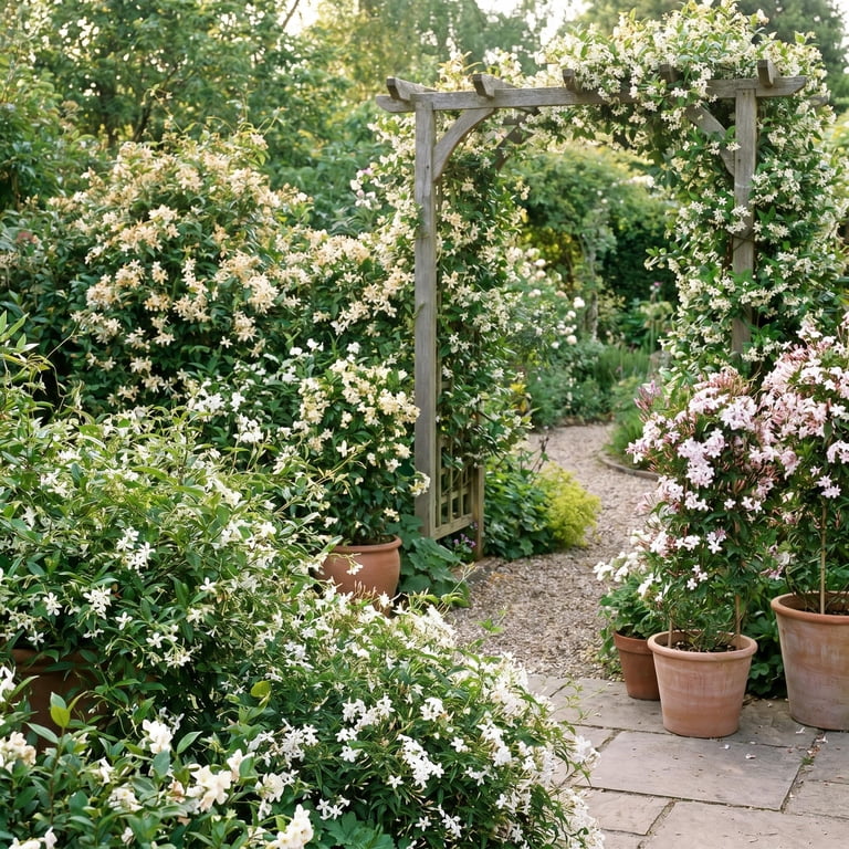 Jasmine Plant Live 4-7 Inches Tall, Fragrant Flowering Vine for
