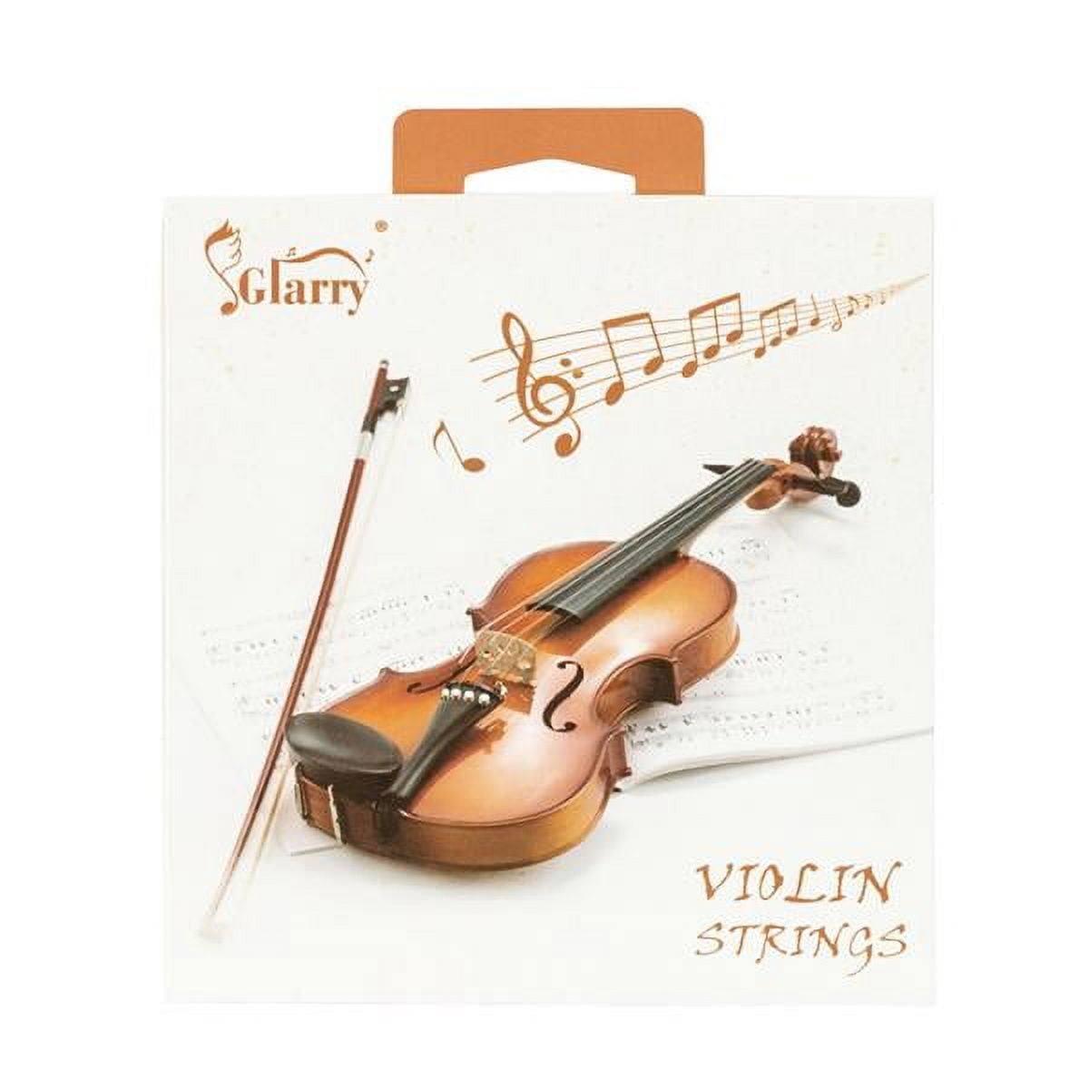 GV103 4/4 Natural Acoustic Violin Set - Spruce Top & Maple Back, Matte Finish with Complete Accessories for Beginners & Students