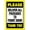 Warning Sign 4, variant on Yard Sign Please Drive Slowly - 8"x12" Aluminum Metal Sign, Traffic Safety Decor for Home Yard Garden Indoor Outdoor