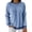 Blue, variant on Thermal Underwear for Women Winter Flannel Shirt Plus Size Long Sleeve Pullover Soft Brushed Cozy Warm Casual Comfort Fit Full Coverage Tunic Top